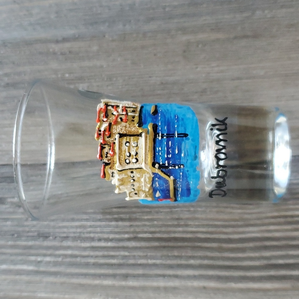 Handmade Dubramik Crotia shot glass